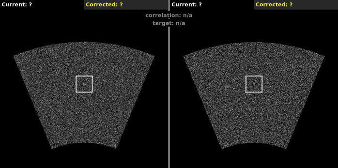 Multi-agent sonar imaging tracker — agents converging on a moving target